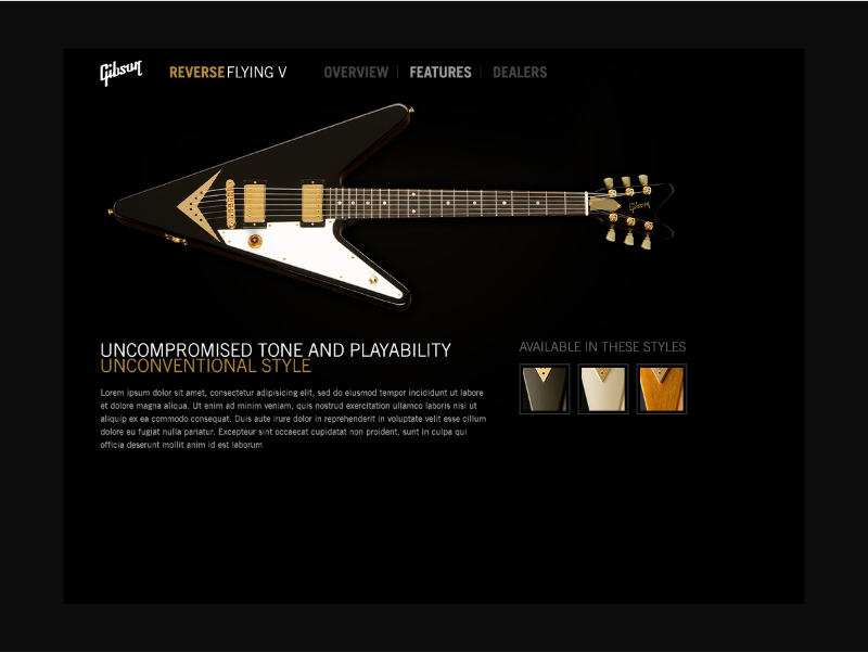 Gibson Reverse V guitar