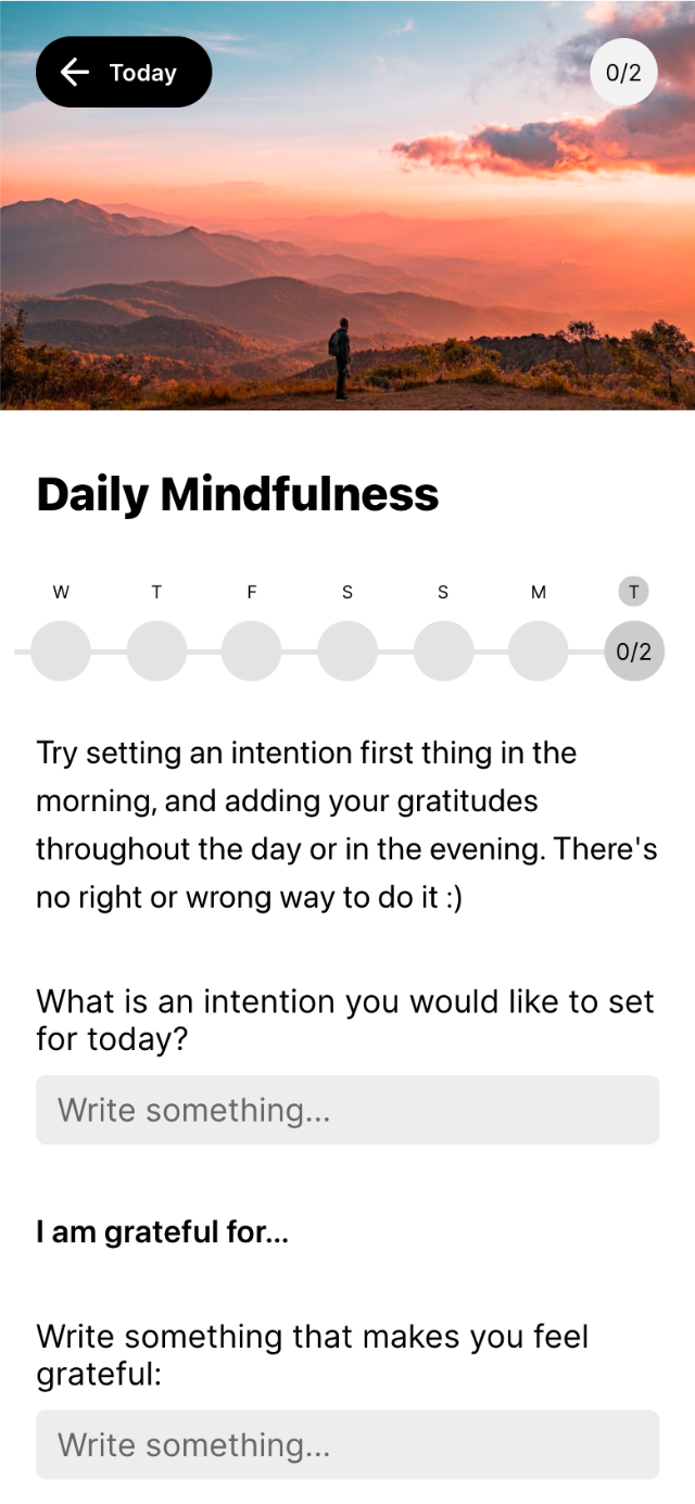 Nudge mindfulness card
